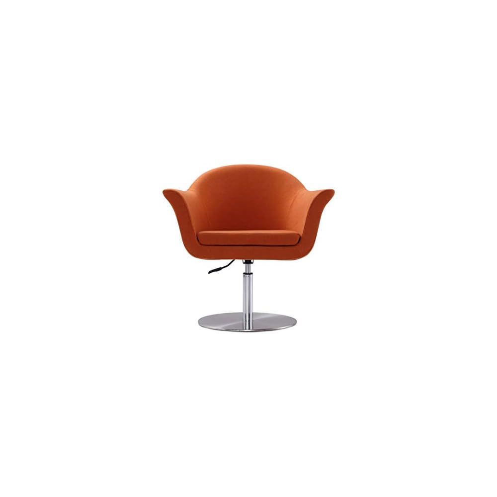Voyager Swivel Adjustable Accent Chair Orange