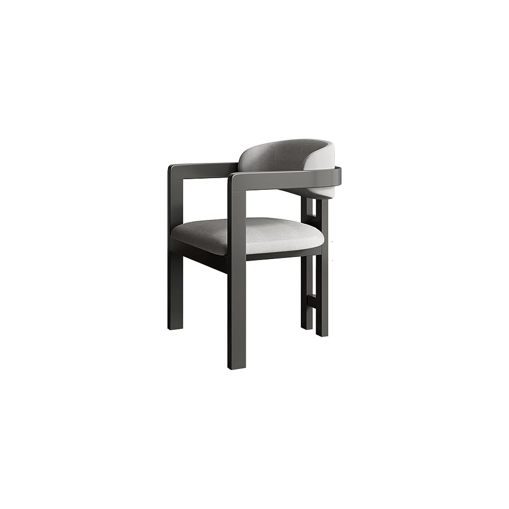 Back Support Armrest Dinning Chair Wooden Retro Vintage Living Room Furniture