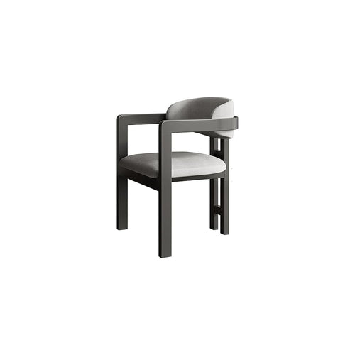 Back Support Armrest Dinning Chair Wooden Retro Vintage Living Room Furniture