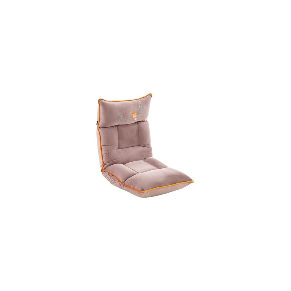 LSLYTQ Floor Chair, Floor Sofa Chair Chair with Adjustable Backrest, Padded Back Support Floor Cushioned Seat with Metal Frame, Folding Lazy Chair for Meditation, Reading, Watching, Living Room