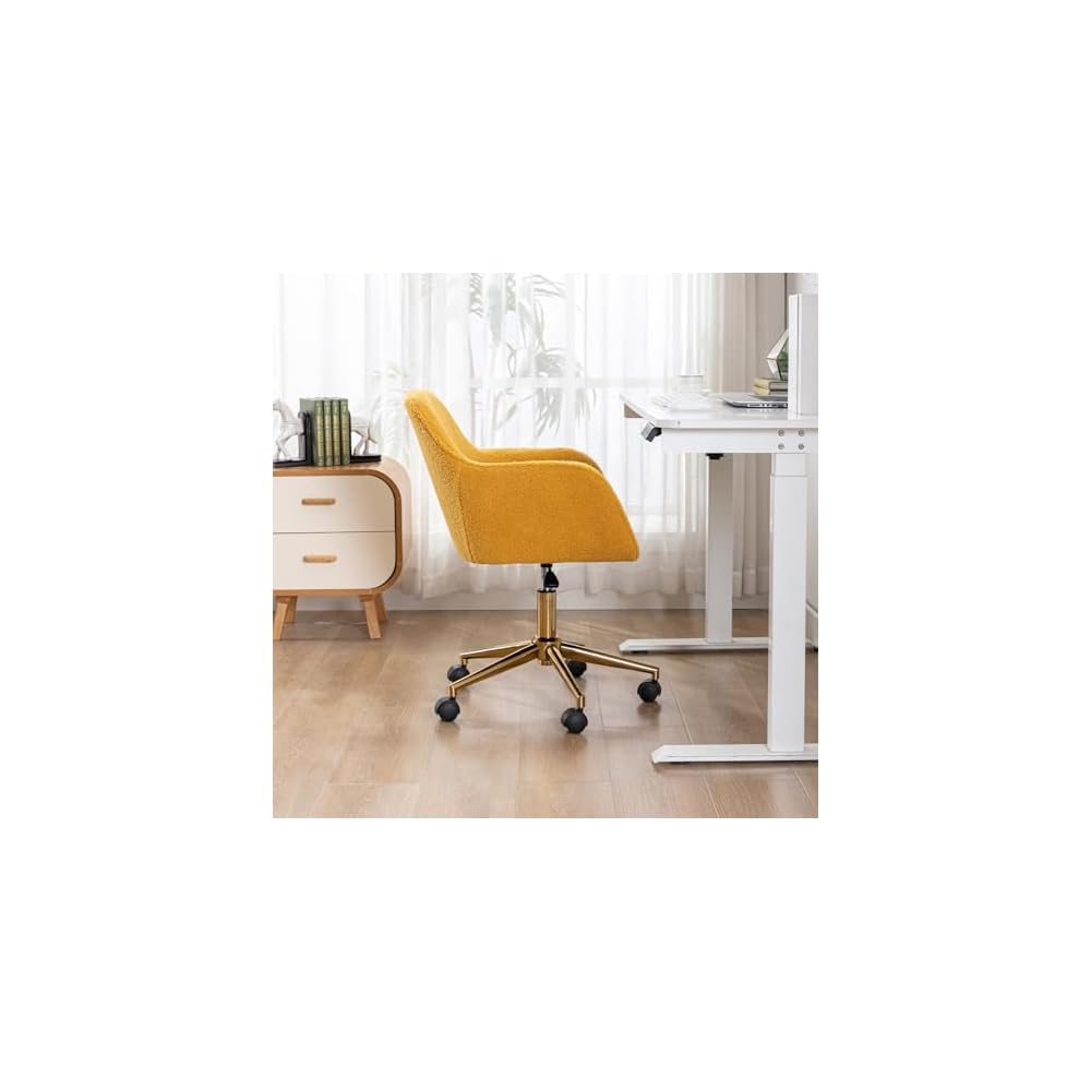 Desk Chair Comfy Simple Modern Home Office Desk Chairs Comfy Comfy Desk Study Chair for Living Room, Bedroom, Vanity, Study