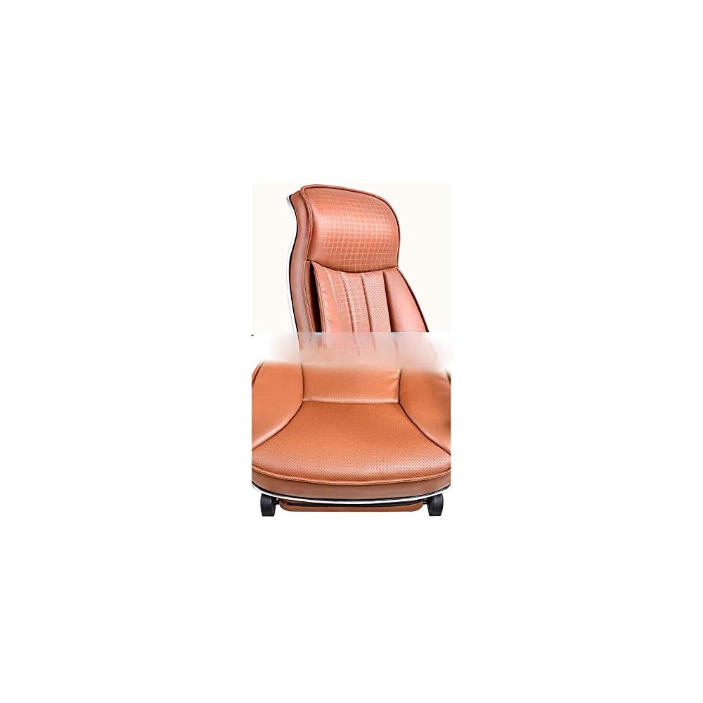 Gaming Office Chair High Back PU Leather Executive Desk Chair Modern Comfort Brown Computer Chair for Home Offices
