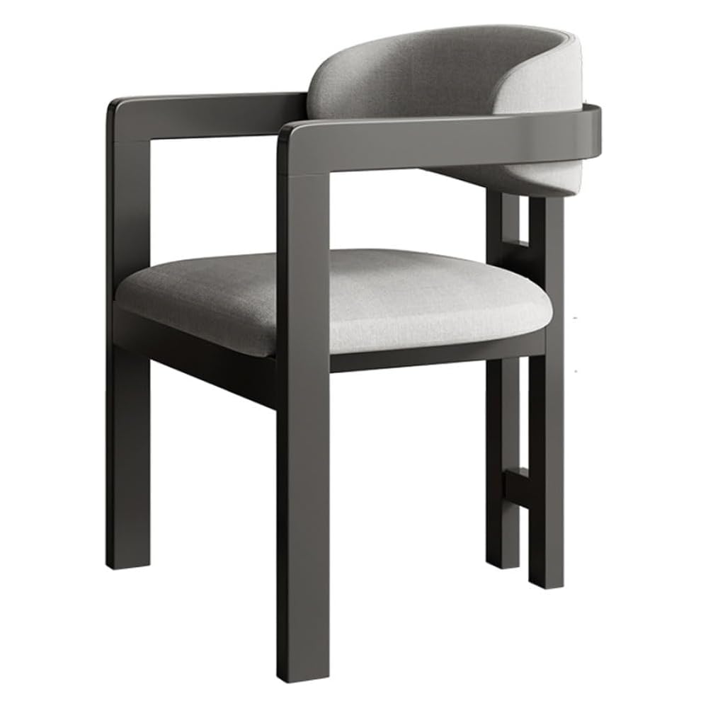 Back Support Armrest Dinning Chair Wooden Retro Vintage Living Room Furniture
