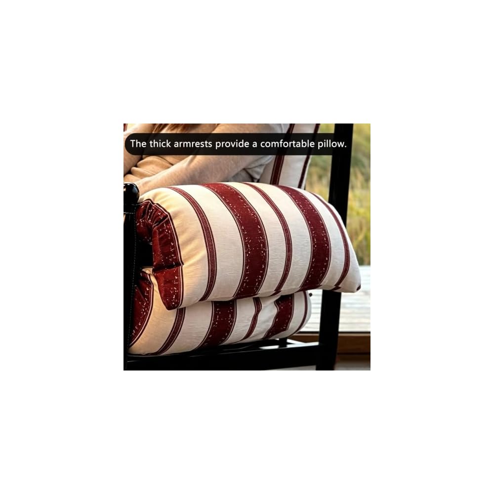 Mid-Century Reading Chair Striped Wood Accentchair Ergonomic Sofa Armchair