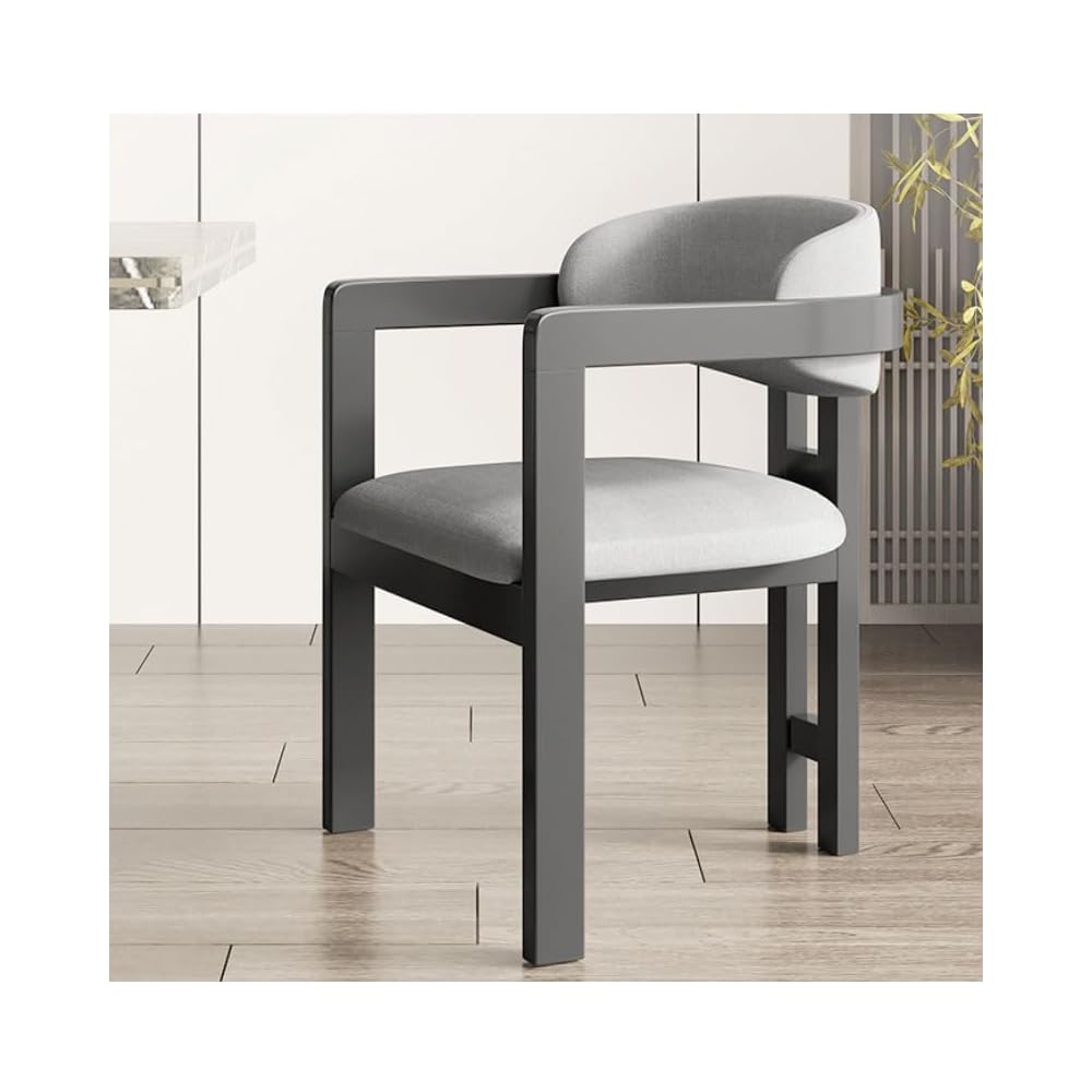 Back Support Armrest Dinning Chair Wooden Retro Vintage Living Room Furniture