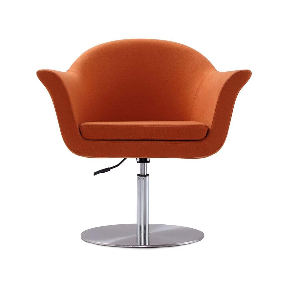 Voyager Swivel Adjustable Accent Chair Orange