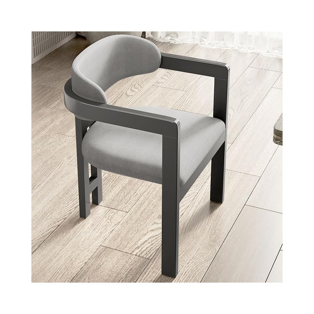 Back Support Armrest Dinning Chair Wooden Retro Vintage Living Room Furniture